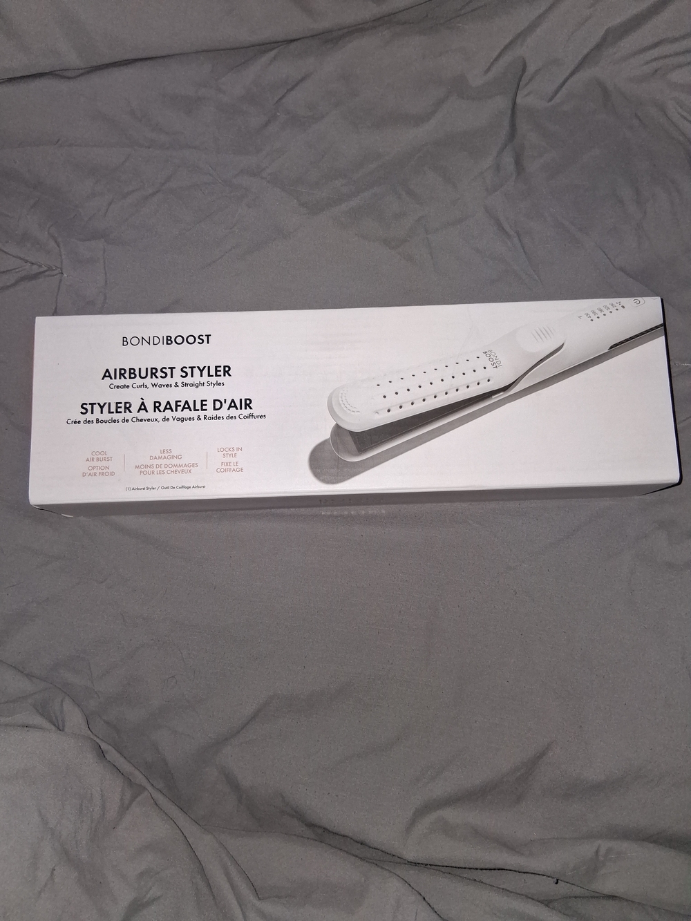 Bondiboost Airburst Styler in White - Versatile Hair Tool